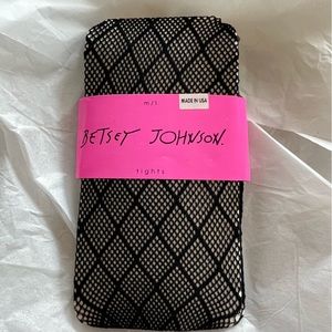 Betsey Johnson Diamond Fishnet Tights